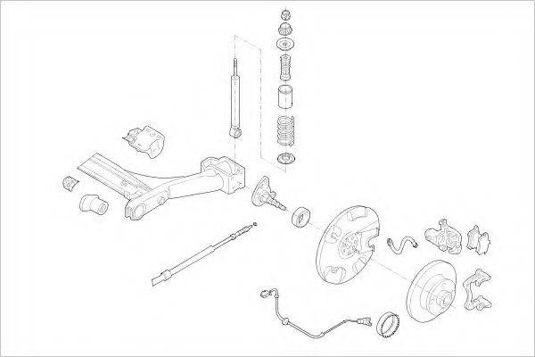 DELPHI VW11199R Підвіска колеса