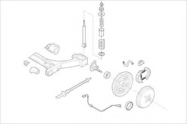 DELPHI VW01899R Підвіска колеса