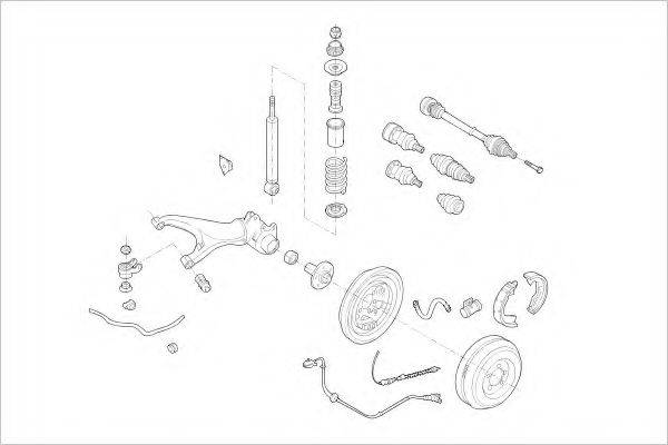 DELPHI VW01873R Підвіска колеса