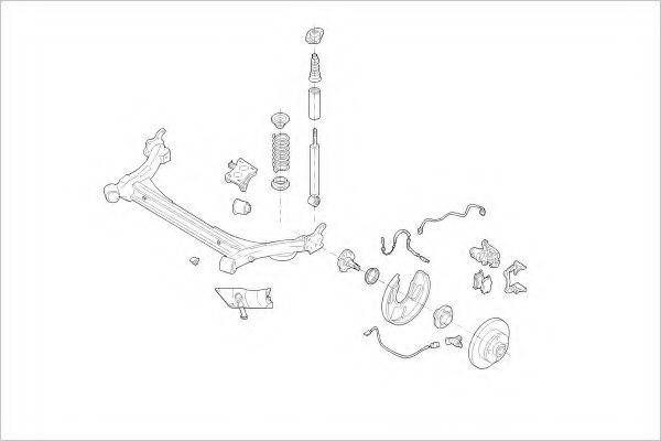 DELPHI VW11603R Підвіска колеса