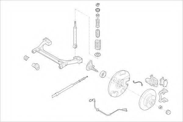 DELPHI VW01919R Підвіска колеса