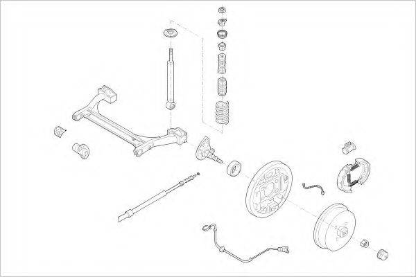 DELPHI VW01714R Підвіска колеса