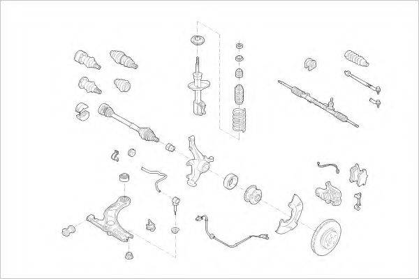 DELPHI VW03925F Підвіска колеса