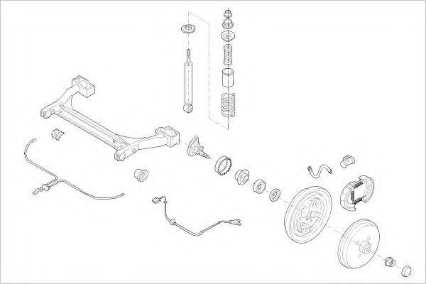 DELPHI VW16672R Підвіска колеса