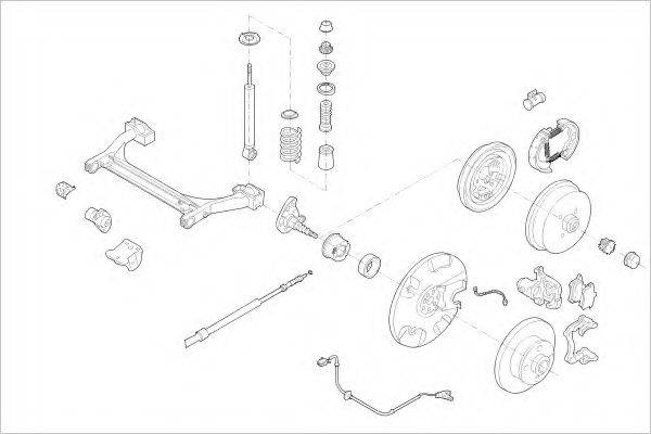 DELPHI VW01651R Підвіска колеса