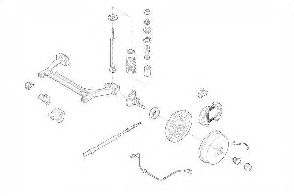 DELPHI VW01647R Підвіска колеса