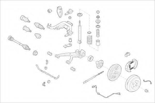 DELPHI VW01652R Підвіска колеса