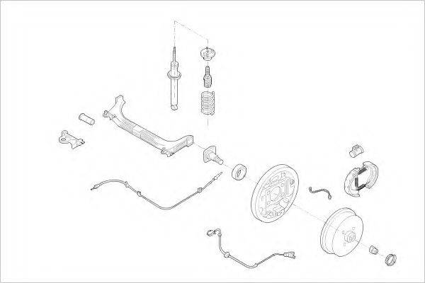 DELPHI RENA05658R Підвіска колеса