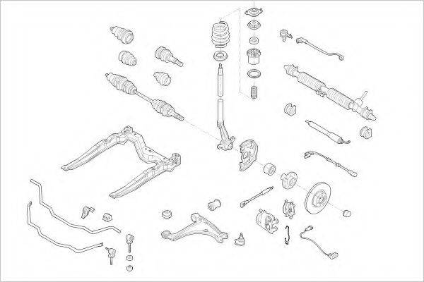 DELPHI OPEL03877F Підвіска колеса