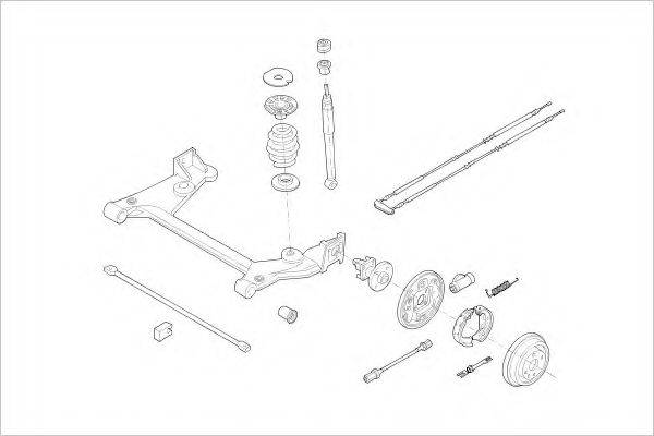 DELPHI OPEL01809R Підвіска колеса