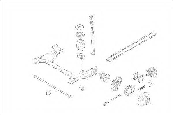 DELPHI OPEL04654R Підвіска колеса