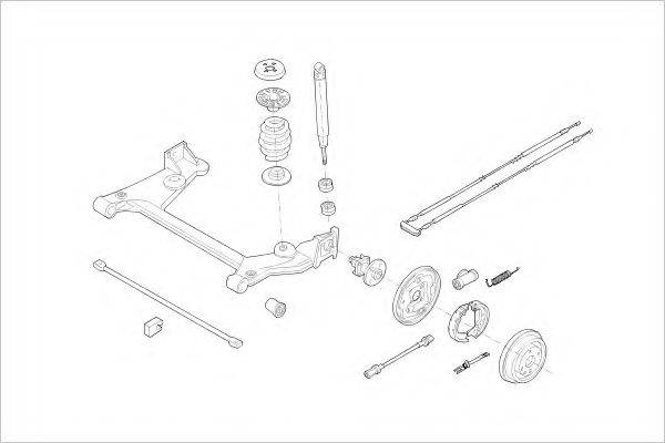 DELPHI OPEL15243R Підвіска колеса