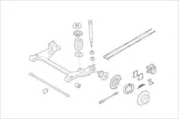 DELPHI OPEL01831R Підвіска колеса