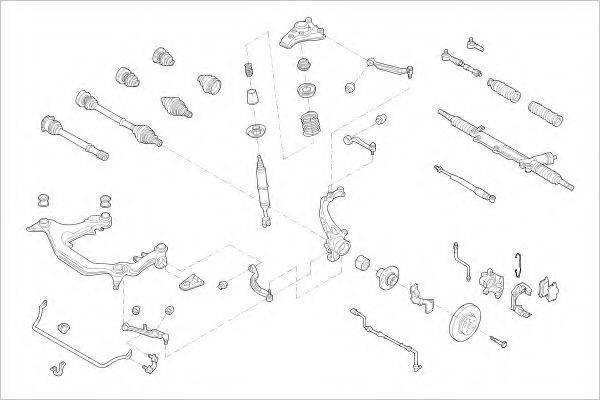 DELPHI AUDI05414F Підвіска колеса