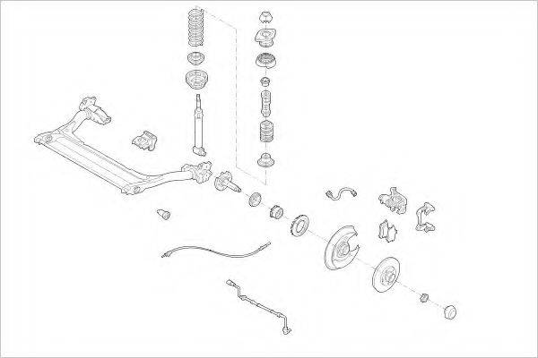 DELPHI AUDI05311R Підвіска колеса