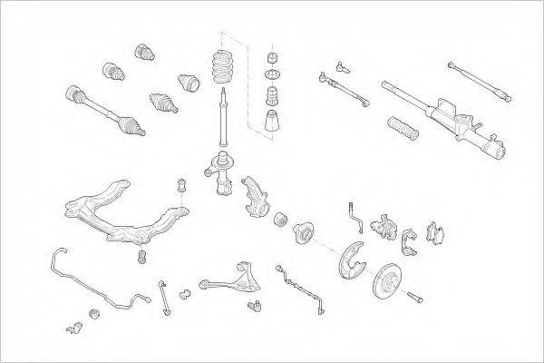 DELPHI AUDI01131F Підвіска колеса