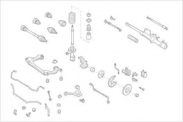 DELPHI AUDI01136F Підвіска колеса