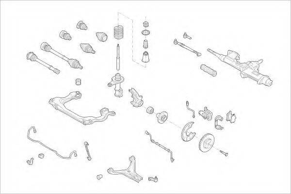 DELPHI AUDI04668F Підвіска колеса