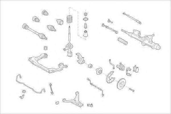 DELPHI AUDI01467F Підвіска колеса