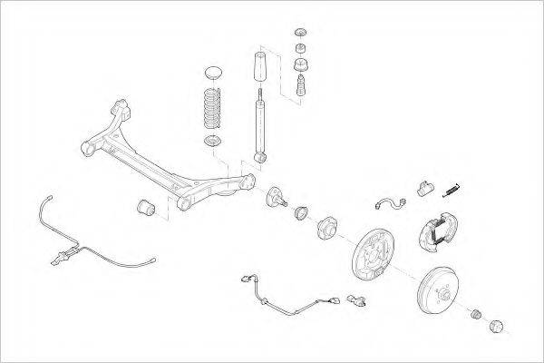 DELPHI VW08971R Підвіска колеса