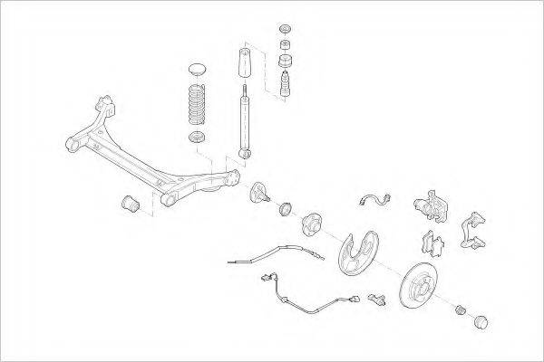 DELPHI VW10045R Підвіска колеса