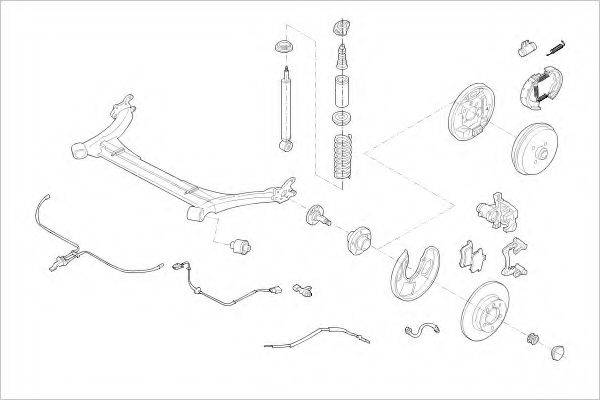 DELPHI VW18605R Підвіска колеса