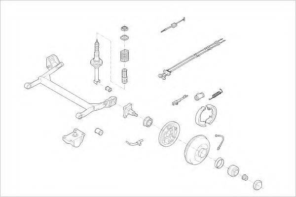 DELPHI FORD05191R Підвіска колеса