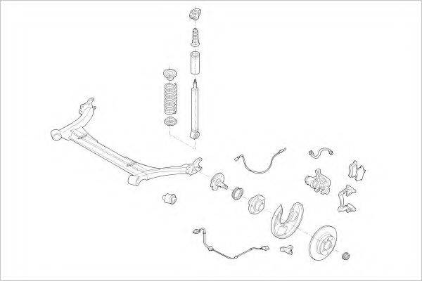 DELPHI AUDI05602R Підвіска колеса