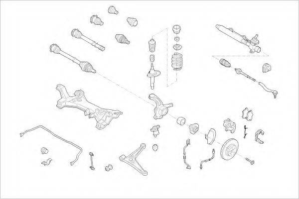 DELPHI VW04683F Підвіска колеса