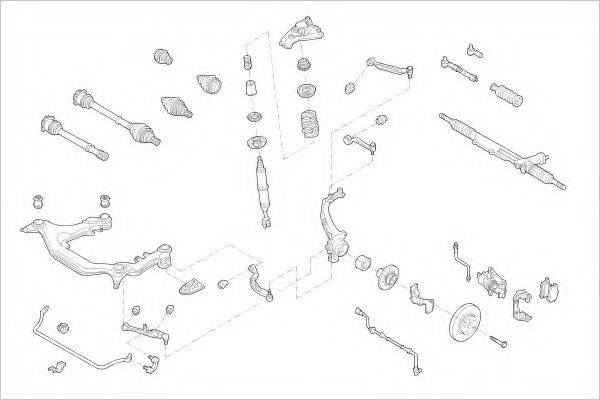 DELPHI VW07937F Підвіска колеса