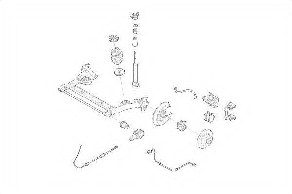 DELPHI VW15417R Підвіска колеса