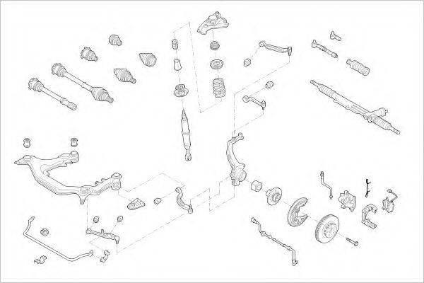 DELPHI VW15416F Підвіска колеса