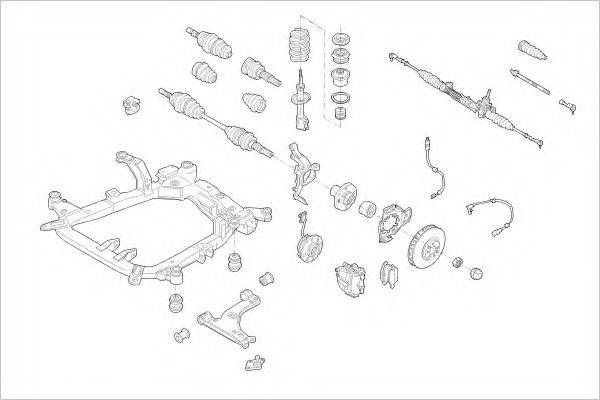 DELPHI OPEL17250F Підвіска колеса