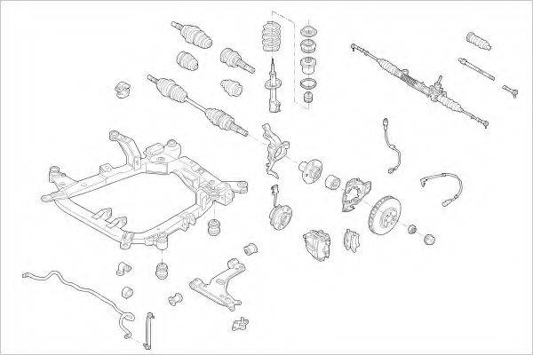 DELPHI OPEL08998F Підвіска колеса