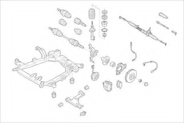 DELPHI OPEL15340F Підвіска колеса