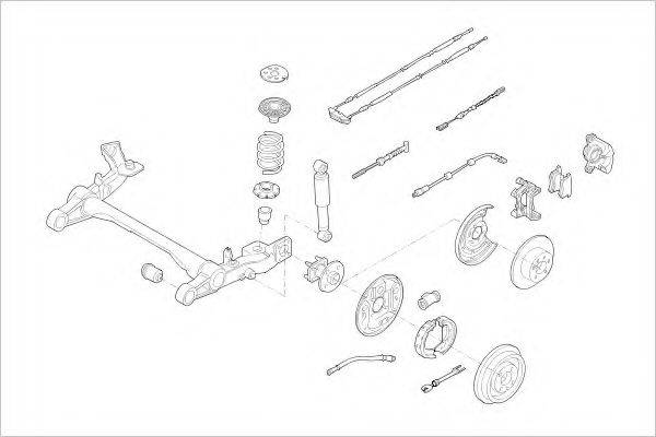 DELPHI OPEL08993R Підвіска колеса