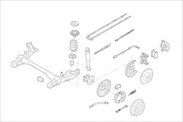 DELPHI OPEL15855R Підвіска колеса