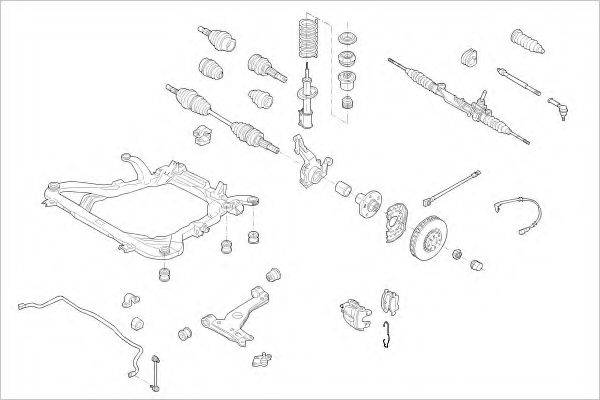 DELPHI OPEL05908F Підвіска колеса