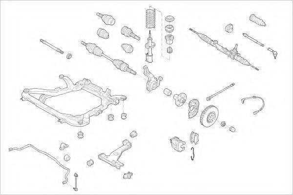 DELPHI OPEL15304F Підвіска колеса