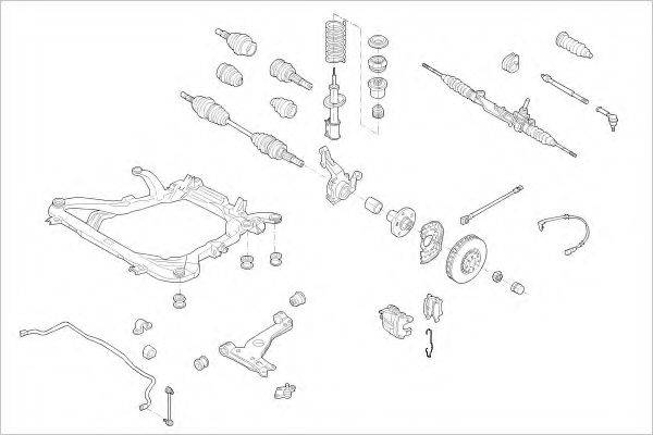 DELPHI OPEL05118F Підвіска колеса