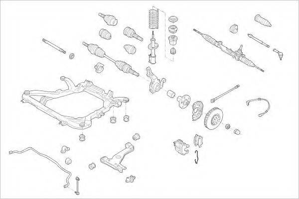 DELPHI OPEL10059F Підвіска колеса