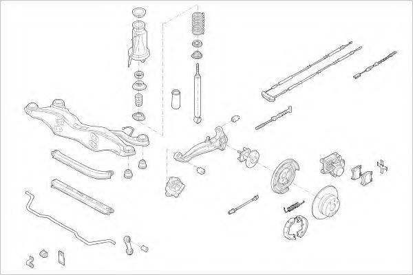 DELPHI OPEL05122R Підвіска колеса