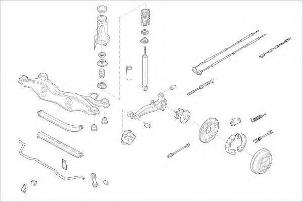 DELPHI OPEL15881R Підвіска колеса