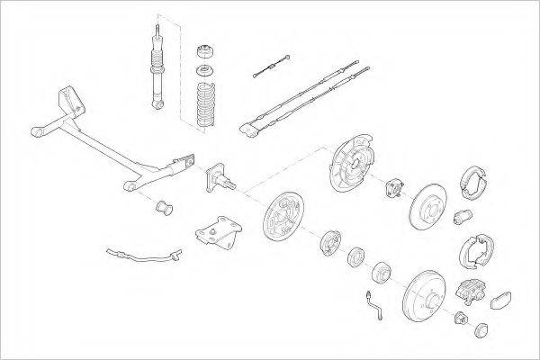 DELPHI FORD01616R Підвіска колеса