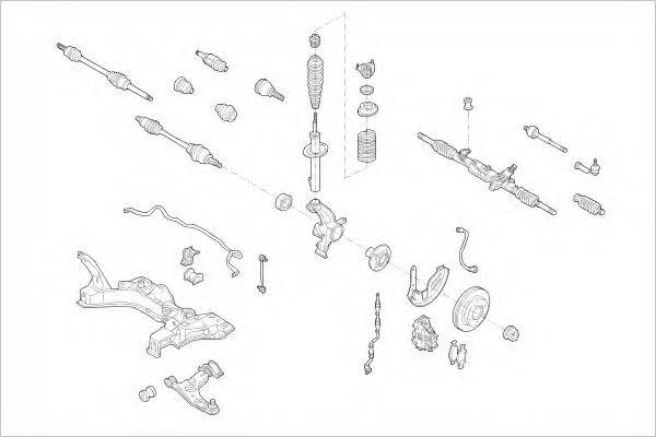 DELPHI FORD09641F Підвіска колеса