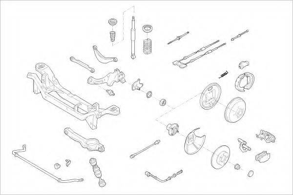 DELPHI FORD09642R Підвіска колеса