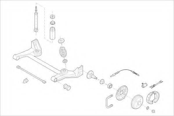 DELPHI OPEL00537R Підвіска колеса