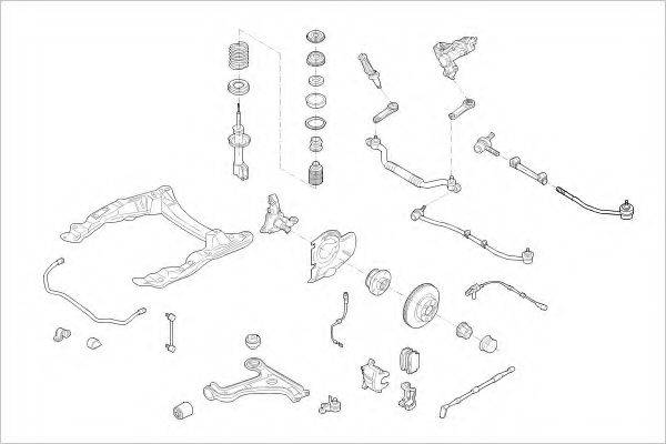 DELPHI OPEL09008F Підвіска колеса