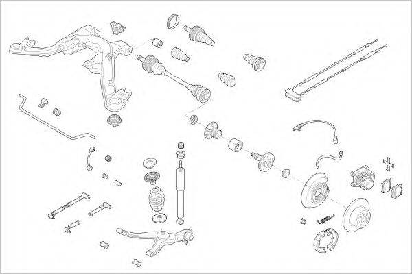 DELPHI OPEL15323R Підвіска колеса