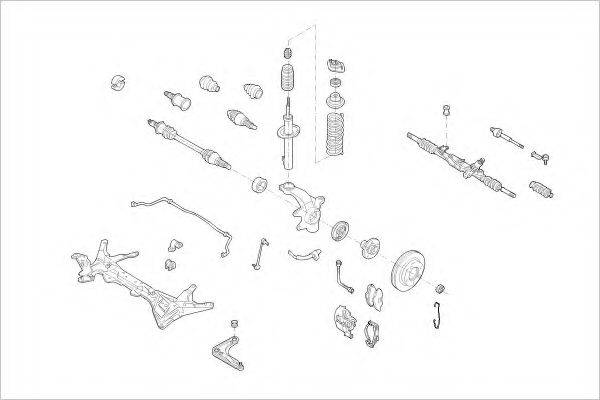 DELPHI FORD12433F Підвіска колеса